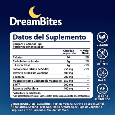 DreamBites - Gomitas Naturales para Dormir